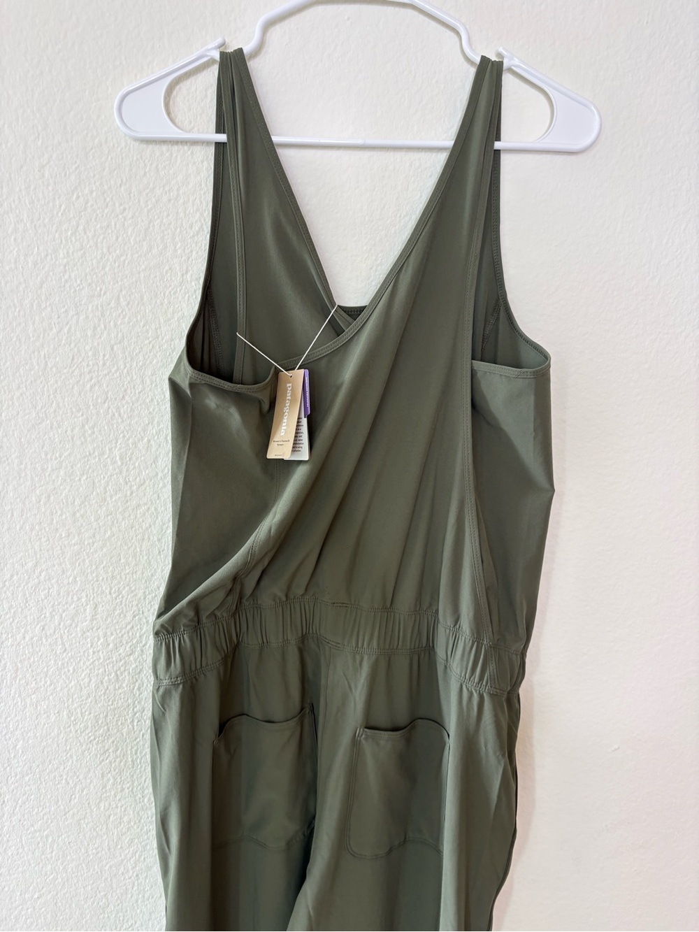 Patagonia Womens Fleetwith Jumpsuit Sleeveless Olive Green Sleeveless Medium - Picture 6 of 15